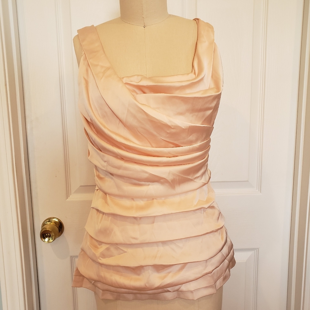 Elegant Express Pink Sleeveless Top, S